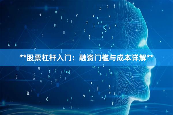 **股票杠杆入门:融资门槛与成本详解**